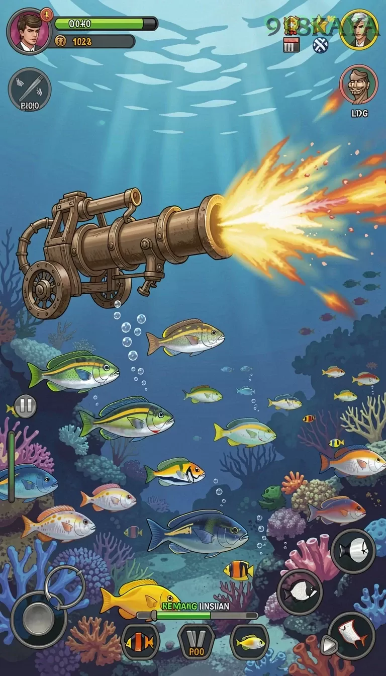 Cuplikan layar PAUS188 — menu navigasi